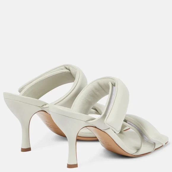 Gia x Pernille Teisbaek Perni NWOT Leather Heeled Sandals Size 8 US 38 EU Mules Heels